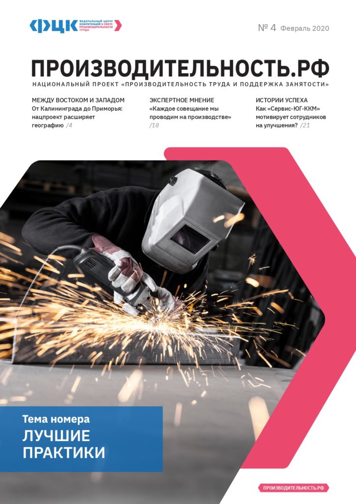 Обложка журнала "Производительность.РФ" №4 февраль 2020 — Лучшие практики
