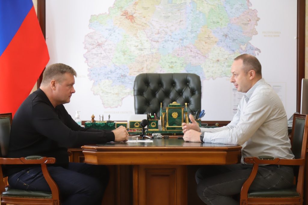 Губернатор Рязанской области провел рабочую встречу с главой ФЦК Николаем Соломоном