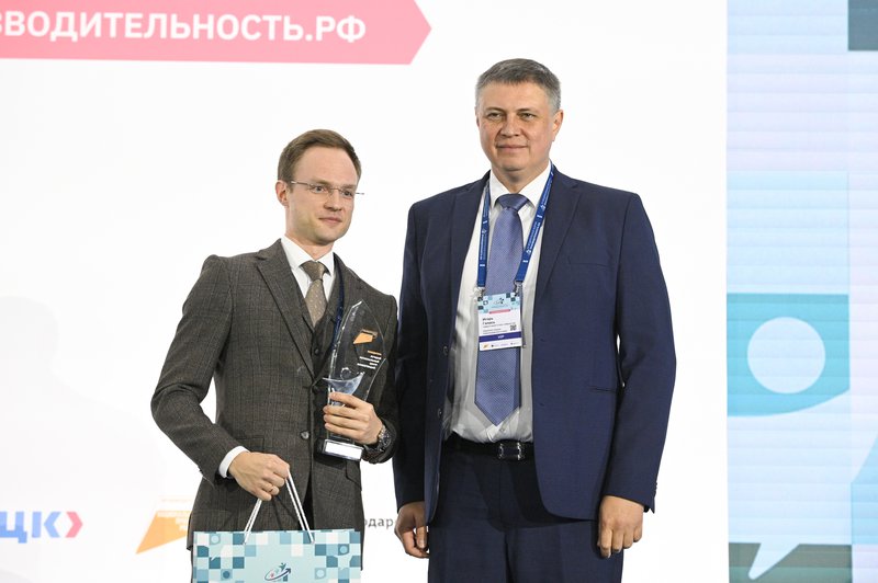 Роман Рензин из Нижегородской области на вручении номинации «Лучший региональный центр компетенций»
