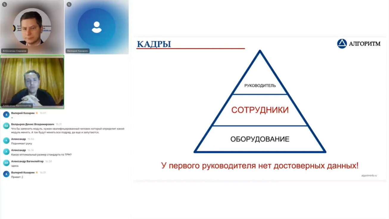 Слайд по кадрам Александра Вагенлейтера на конференции «Кадры ТОиР: проблемы и решения»