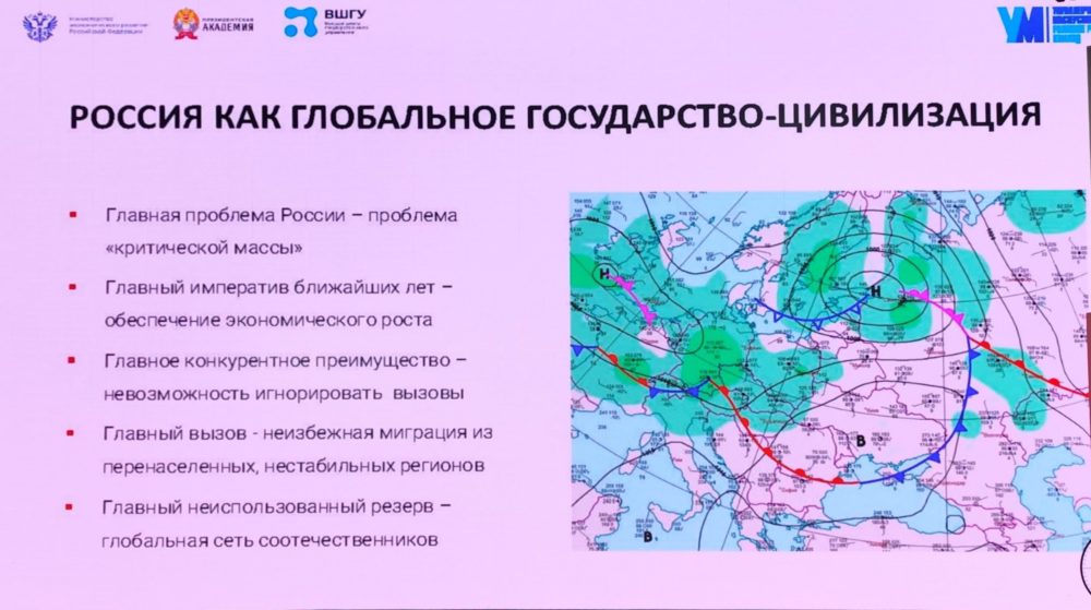 Россия как государство-цивилизация. Главный императив ближайших лет — обеспечение экономического роста и преодоление проблемы «критической массы».